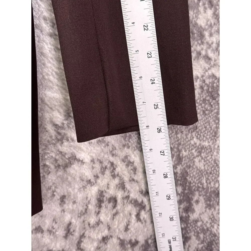 Aritzia Agency Blazer Large Womens Babaton Wool Twill Oversized Chocolate Brown